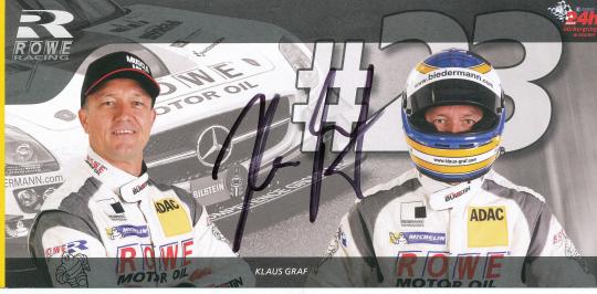 Klaus Graf  Mercedes  Auto Motorsport  Autogrammkarte original signiert 