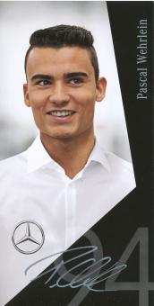 Pascal Wehrlein  Mercedes  Auto Motorsport  Autogrammkarte original signiert 