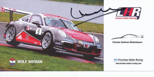 Wolf Nathan  Auto Motorsport  Autogrammkarte original signiert 