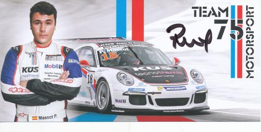 Pepe Massot  Porsche  Auto Motorsport  Autogrammkarte original signiert 