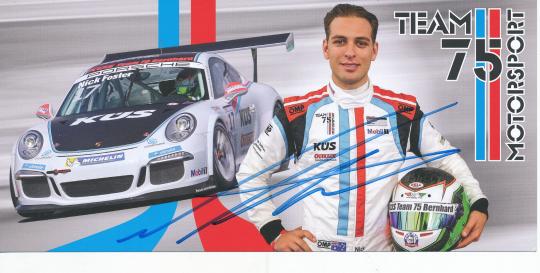 Nick Foster  Porsche  Auto Motorsport  Autogrammkarte original signiert 