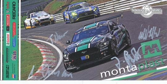 Wölfick & Bressan & Neuser & Gagstatter  Ford   Auto Motorsport  Autogrammkarte original signiert 