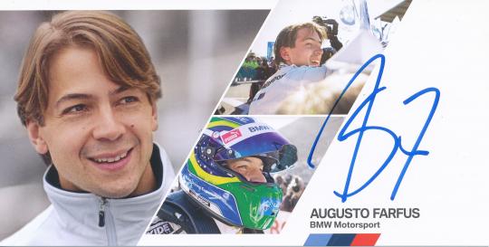 Augusto Farfus  BMW  Auto Motorsport  Autogrammkarte original signiert 