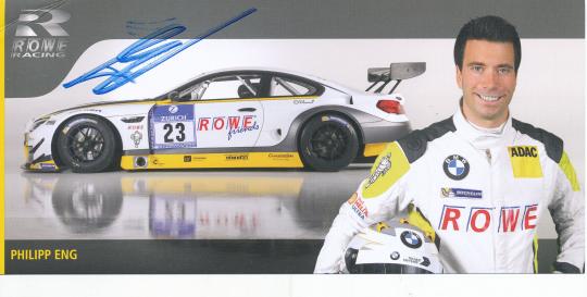 Philipp Eng  BMW  Auto Motorsport  Autogrammkarte original signiert 