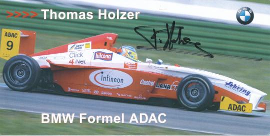 Thomas Holzer  BMW   Auto Motorsport  Autogrammkarte original signiert 