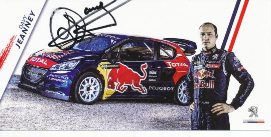 Dany Jeanney  Ralley   Auto Motorsport  Autogrammkarte original signiert 