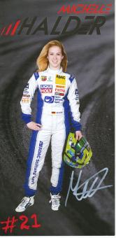 Michelle Halder  Auto Motorsport  Autogrammkarte original signiert 