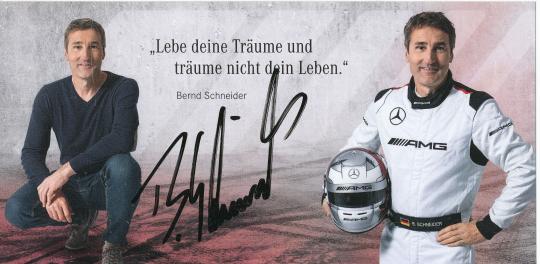 Bernd Schneider  Mercedes   Auto Motorsport  Autogrammkarte original signiert 