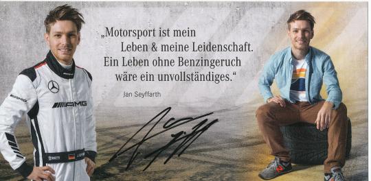 Jan Seyfarth  Mercedes   Auto Motorsport  Autogrammkarte original signiert 