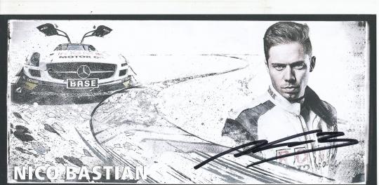 Nico Bastian  Mercedes   Auto Motorsport  Autogrammkarte original signiert 