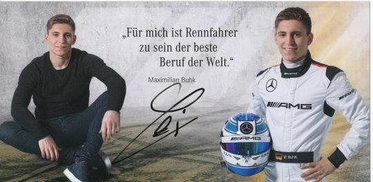 Maximilian Buhk  Mercedes   Auto Motorsport  Autogrammkarte original signiert 