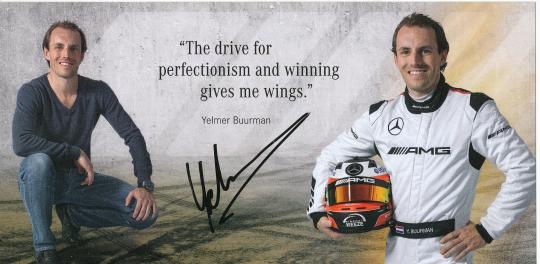 Yelmer Buurman  Mercedes   Auto Motorsport  Autogrammkarte original signiert 
