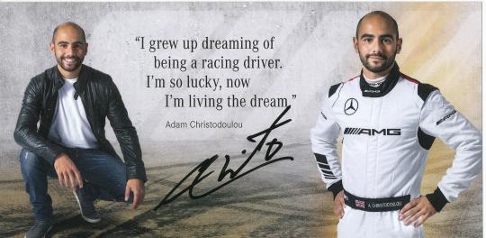 Adam Christodoulou  Mercedes   Auto Motorsport  Autogrammkarte original signiert 