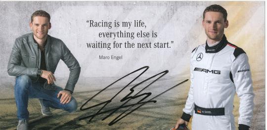 Marco Engel  Mercedes   Auto Motorsport  Autogrammkarte original signiert 