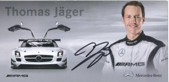 Thomas Jäger   Mercedes   Auto Motorsport  Autogrammkarte original signiert 