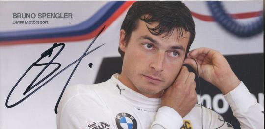 Bruno Spengler  BMW   Auto Motorsport  Autogrammkarte original signiert 