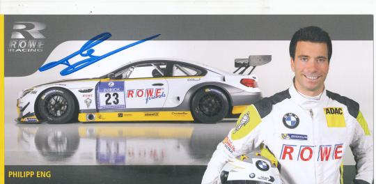 Philipp Eng  BMW   Auto Motorsport  Autogrammkarte original signiert 