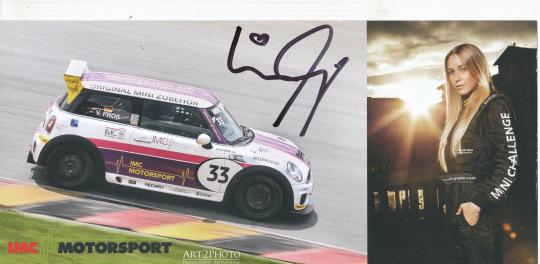 Victoria Froß  Auto Motorsport  Autogrammkarte original signiert 