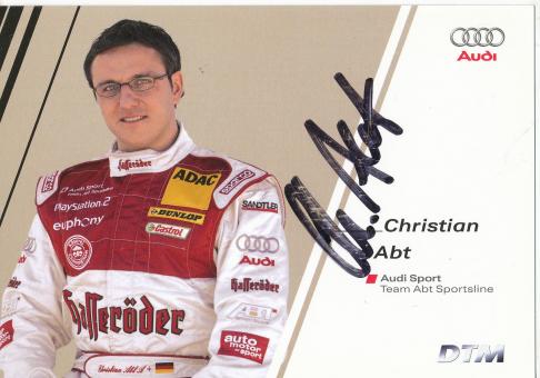 Christian Abt  Audi   Auto Motorsport  Autogrammkarte original signiert 