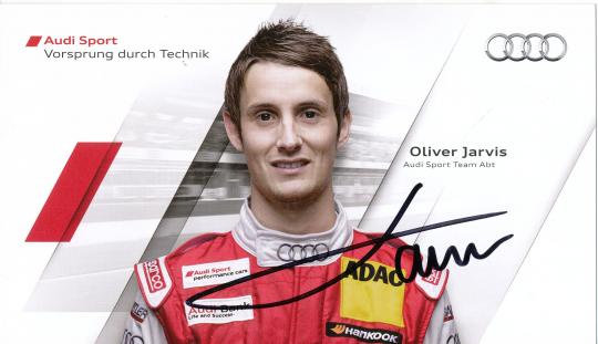 Oliver Jarvis  Audi  Auto Motorsport  Autogrammkarte original signiert 