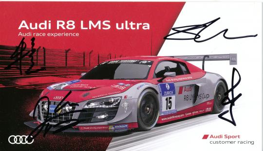 Franky Cheng & Marchy Lee & Shaun Thong & Alex Yoong  Audi  Auto Motorsport  Autogrammkarte original signiert 