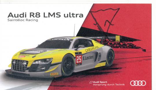 Claude Yves Gosselin  Audi  Auto Motorsport  Autogrammkarte original signiert 