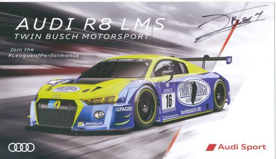 Dennis Busch  Audi  Auto Motorsport  Autogrammkarte original signiert 