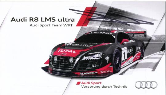Edward Sandström  Audi  Auto Motorsport  Autogrammkarte original signiert 