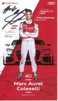 Marc Aurel Coleselli  Audi  Auto Motorsport  Autogrammkarte original signiert 