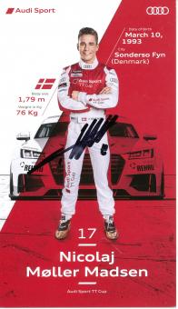 Nicolaj Møller Madsen  Audi  Auto Motorsport  Autogrammkarte original signiert 