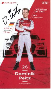 Dominik Peitz  Audi  Auto Motorsport  Autogrammkarte original signiert 