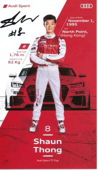 Shaun Thong  Audi  Auto Motorsport  Autogrammkarte original signiert 