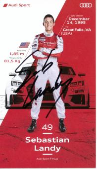 Sebastian Landy  Audi  Auto Motorsport  Autogrammkarte original signiert 