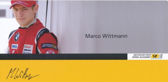 Marco Wittmann  Auto Motorsport  Autogrammkarte original signiert 