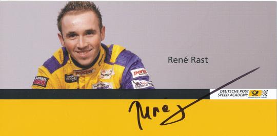 Rene Rast  Auto Motorsport  Autogrammkarte original signiert 