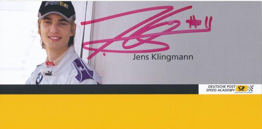 Jens Klingmann  Auto Motorsport  Autogrammkarte original signiert 