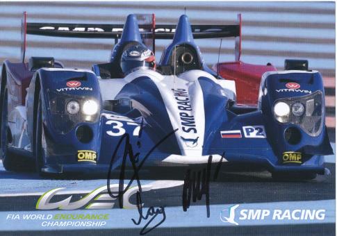Kirill Ladygin & Viktor Shaytar & Anton Ladygin  Auto Motorsport  Autogrammkarte original signiert 