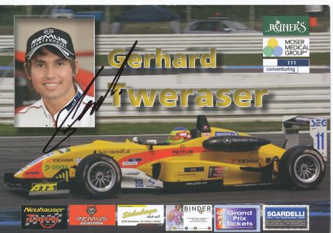 Gerhard Tweraser   Auto Motorsport  Autogrammkarte original signiert 