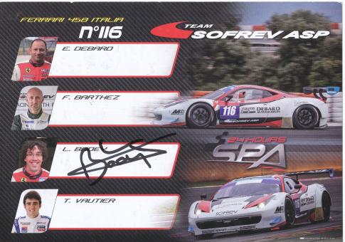 L.Badey  Ferrari  Auto Motorsport  Autogrammkarte original signiert 