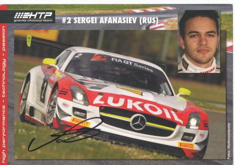 Sergei Afanasiev  Mercedes   Auto Motorsport  Autogrammkarte original signiert 