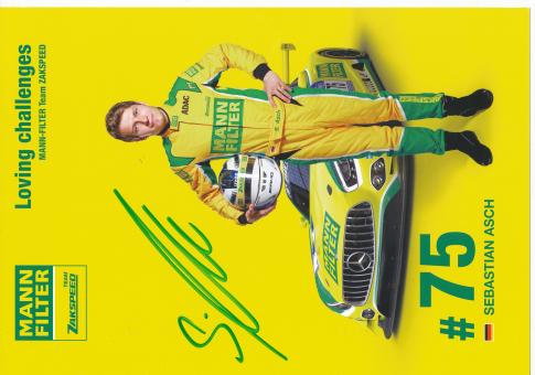 Sebastian Asch  Mercedes   Auto Motorsport  Autogrammkarte original signiert 