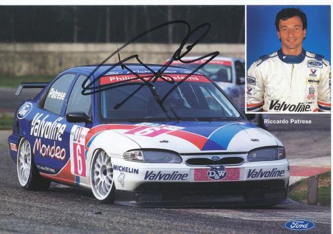 Riccardo Patrese  Ford  Auto Motorsport  Autogrammkarte original signiert 