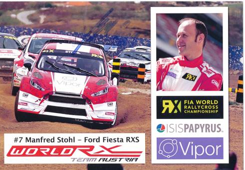 Manfred Stohl  Ralley  Auto Motorsport  Autogrammkarte original signiert 