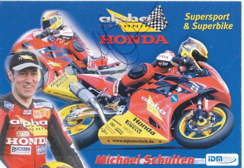 Michael Schulten  Motorrad  Motorsport  Autogrammkarte original signiert 