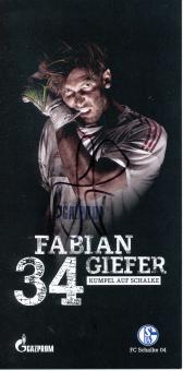 Fabian Giefer  2015/2016  FC Schalke 04  Autogrammkarte original signiert 