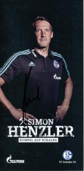 Simon Henzler  2015/2016  FC Schalke 04  Autogrammkarte original signiert 
