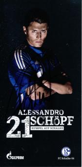 Alessandro Schöpf  2015/2016  FC Schalke 04  Autogrammkarte original signiert 