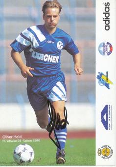 Oliver Held  1995/96  FC Schalke 04  Autogrammkarte original signiert 