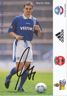 Martin Max 1996/97  FC Schalke 04  Autogrammkarte original signiert 