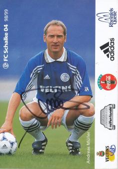 Andreas Müller  1998/99  FC Schalke 04  Autogrammkarte original signiert 